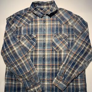 Tartán Button Up Long Sleeve